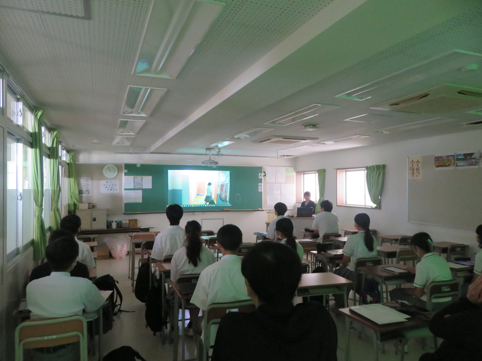 【通学コース】就職希望者全体指導を行いました。