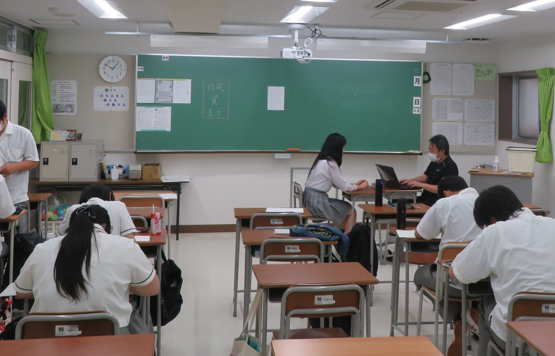 【通学コース】進学希望者全体指導を行いました。