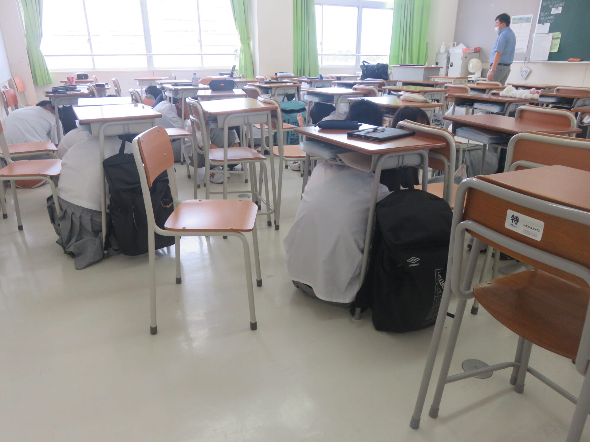 【通学コース】避難訓練を実施しました！